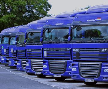 Truck fleet of Rheinkraft International