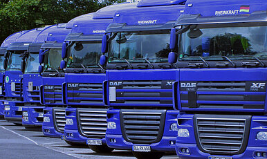 LKW-Flotte von Rheinkraft International