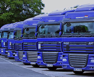 Truck fleet of Rheinkraft International