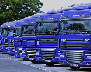 LKW-Flotte von Rheinkraft International