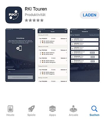 Vorschauansicht der App von Rheinkraft International